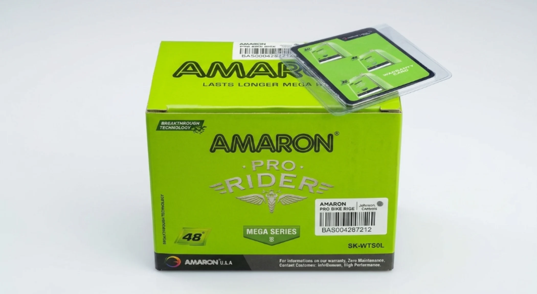 Genuine Amaron Batteries with Holographic Warranty Seal